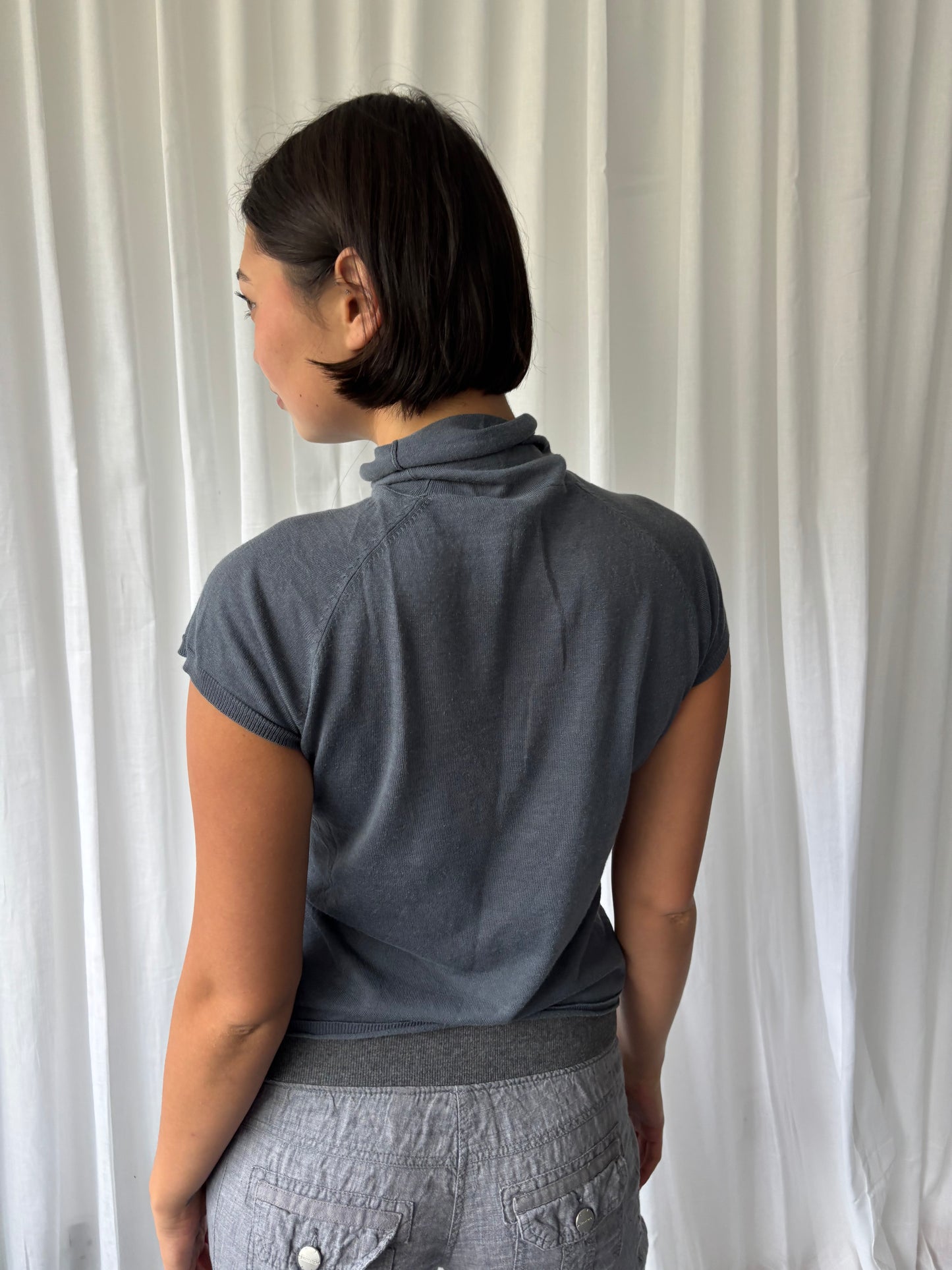Max Mara Grey Knit Top