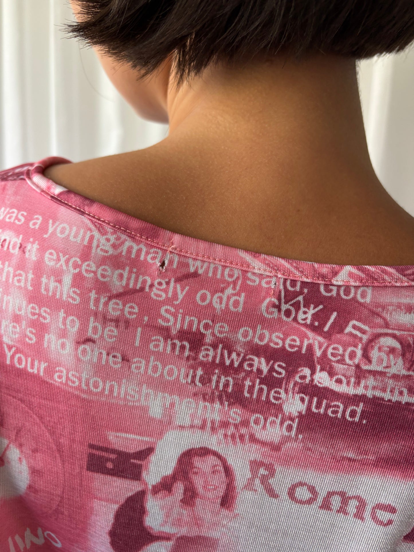 Moschino Pink Printed T-shirt