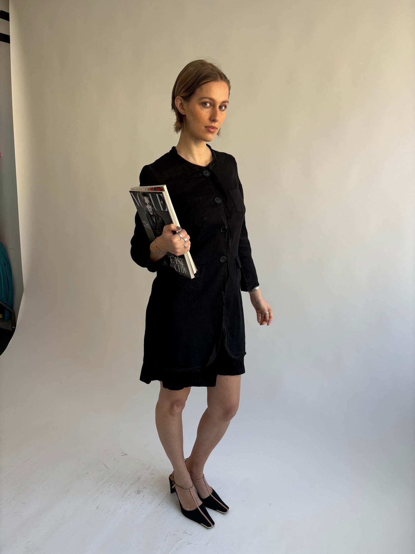 DKNY Black Linen Jacket
