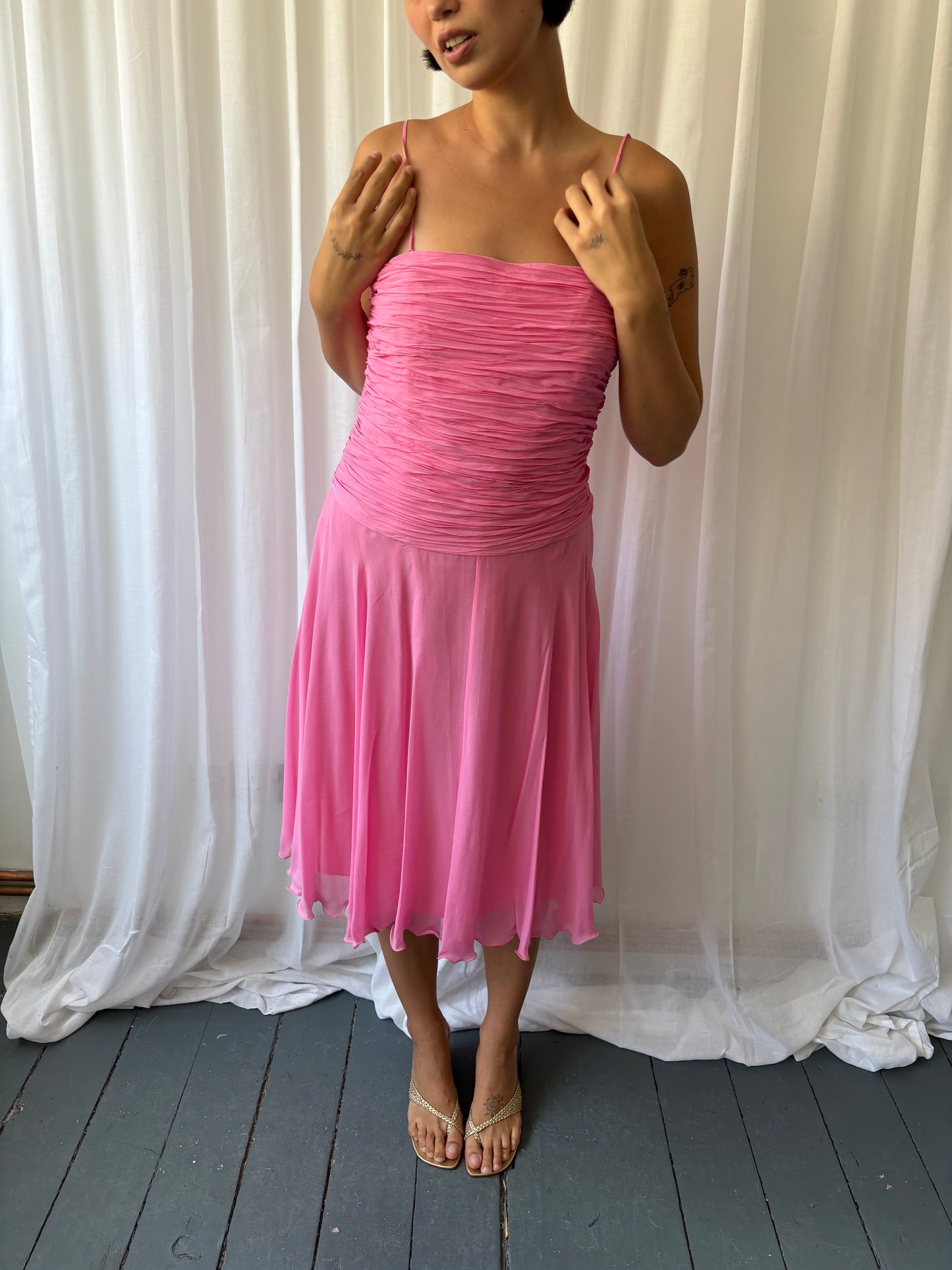 Fenn Wright Manson Pink Midi Dress