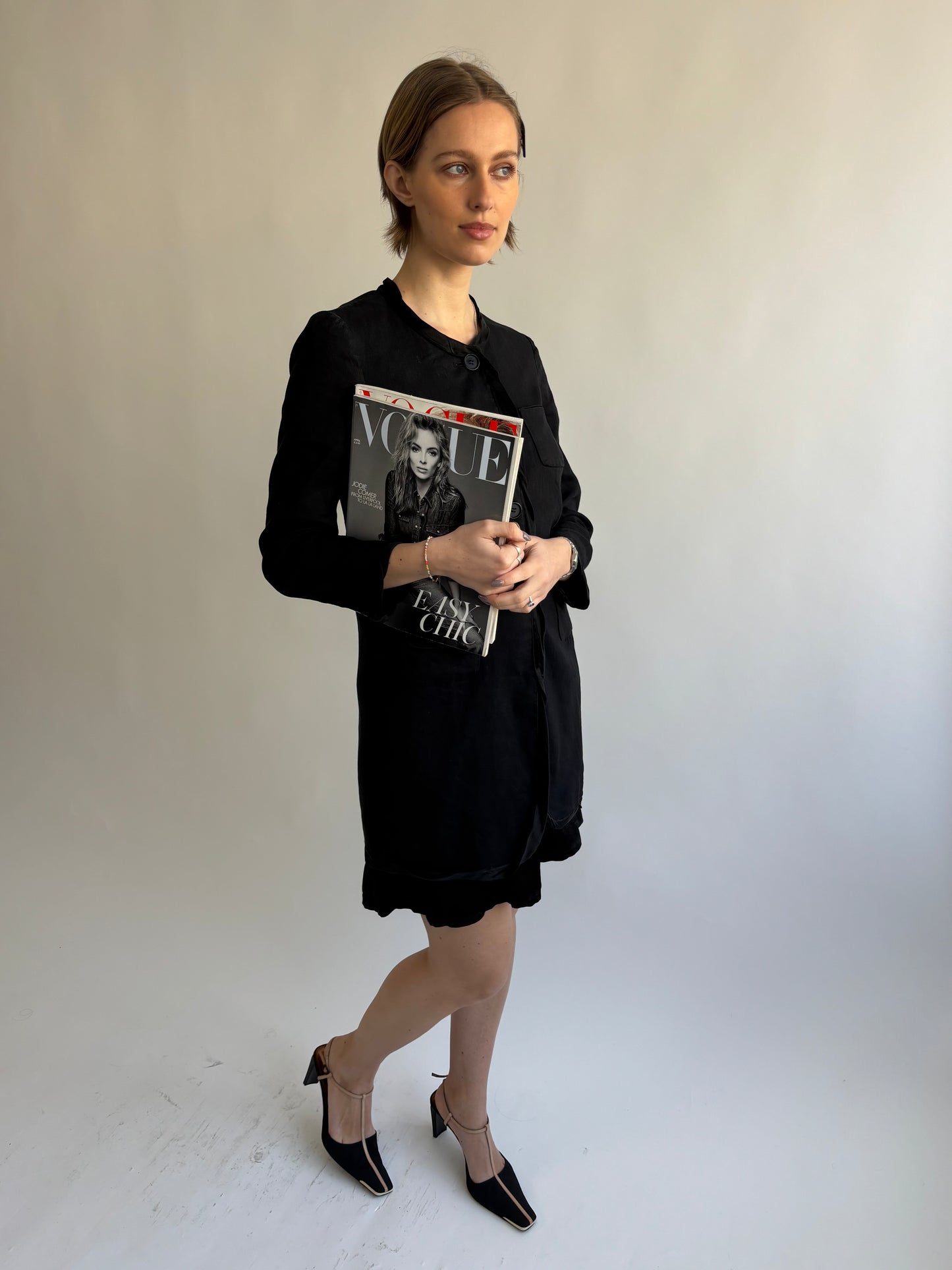 DKNY Black Linen Jacket