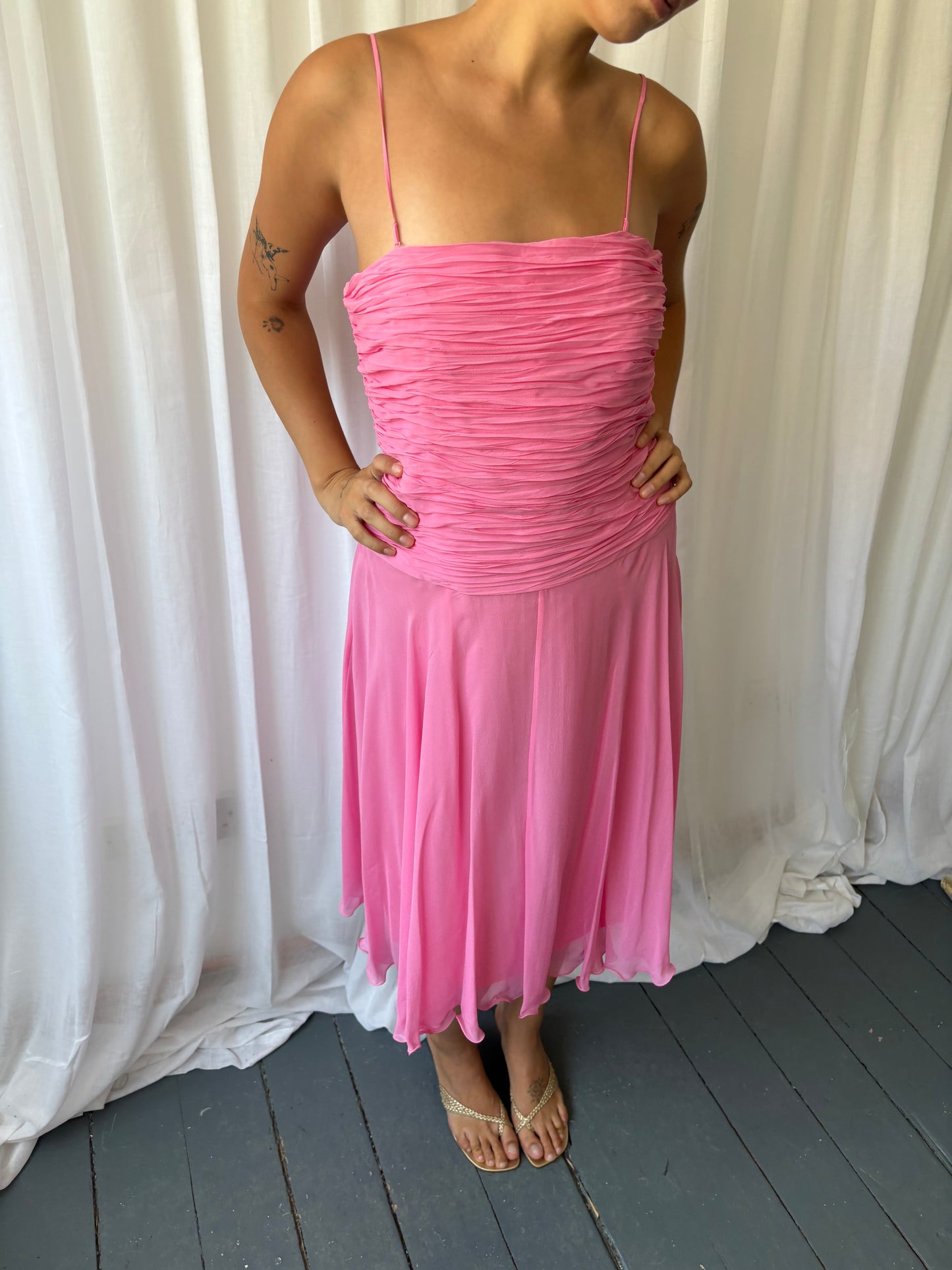 Fenn Wright Manson Pink Midi Dress