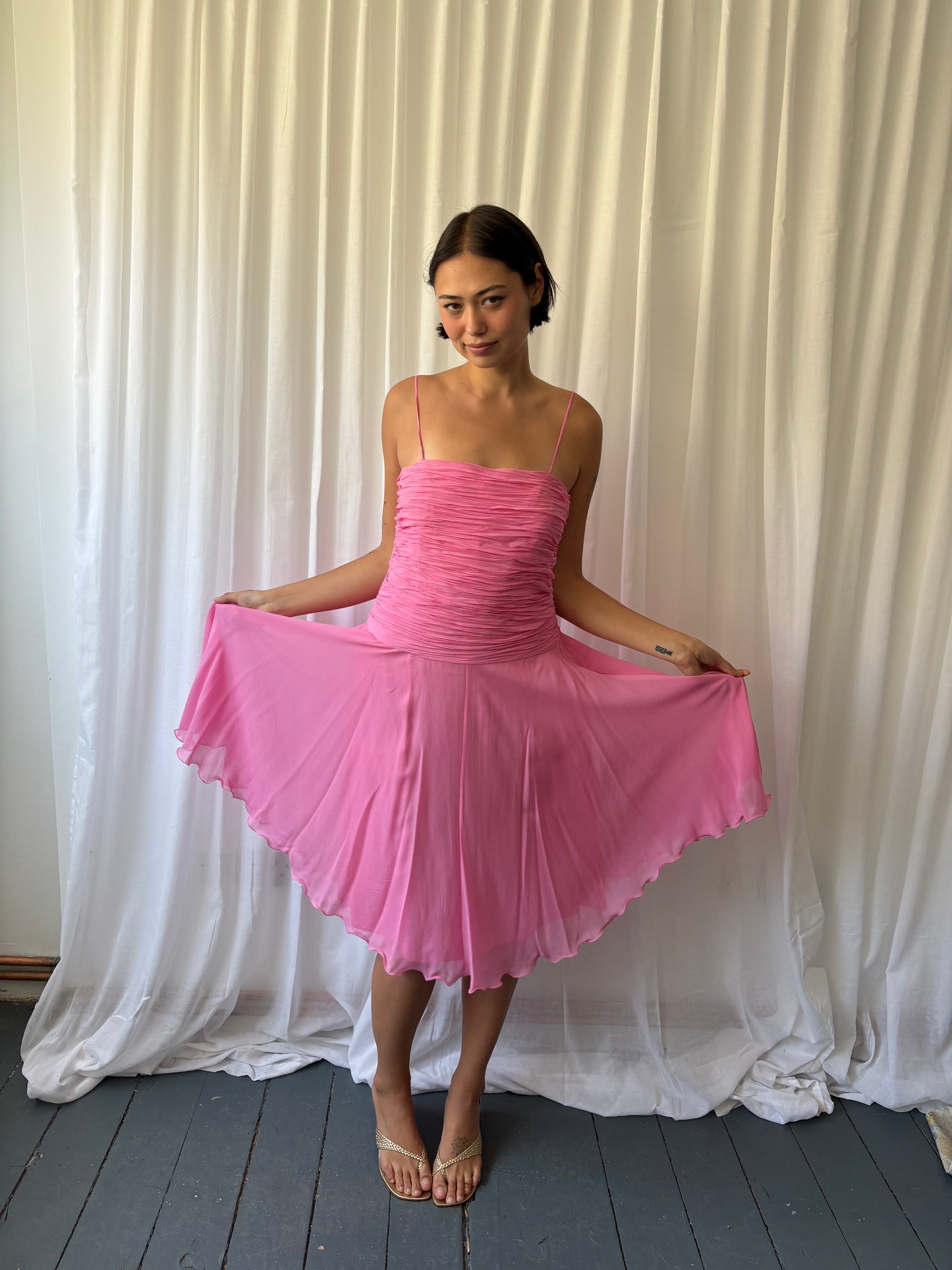 Fenn Wright Manson Pink Midi Dress