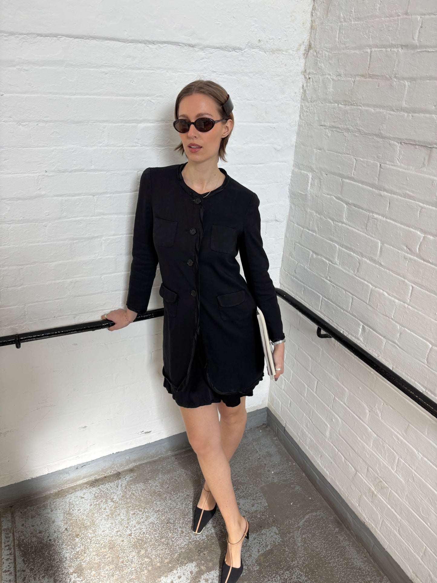 DKNY Black Linen Jacket