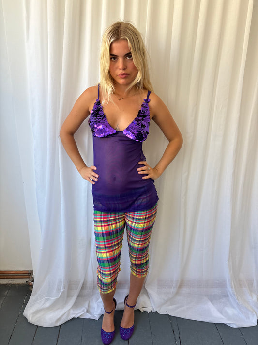 Ann Summers Purple Sequin Cami