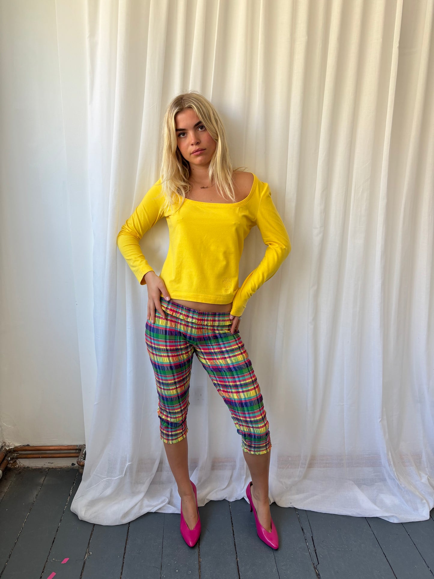 Versace Yellow Long Sleeve T-shirt