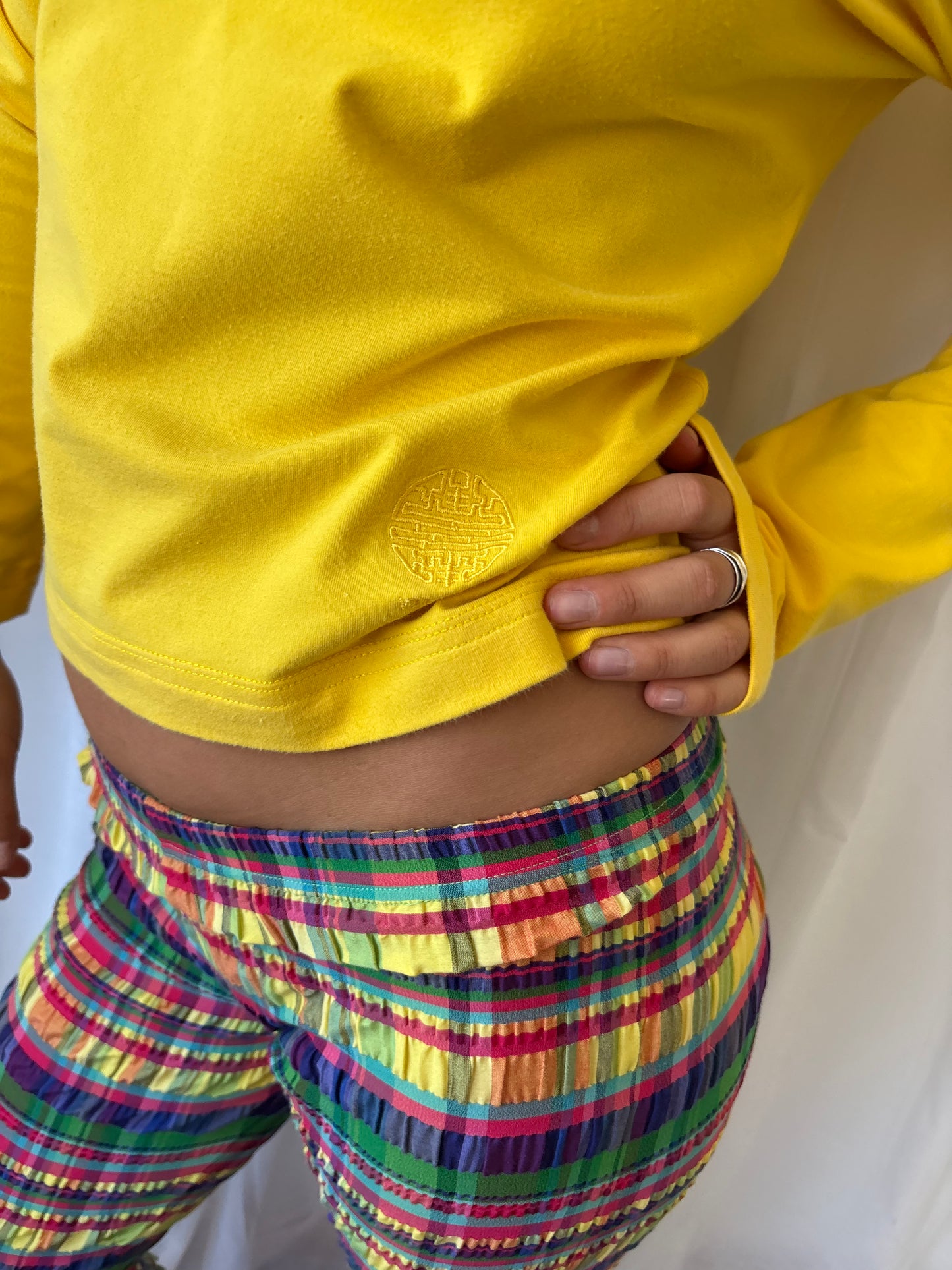 Versace Yellow Long Sleeve T-shirt