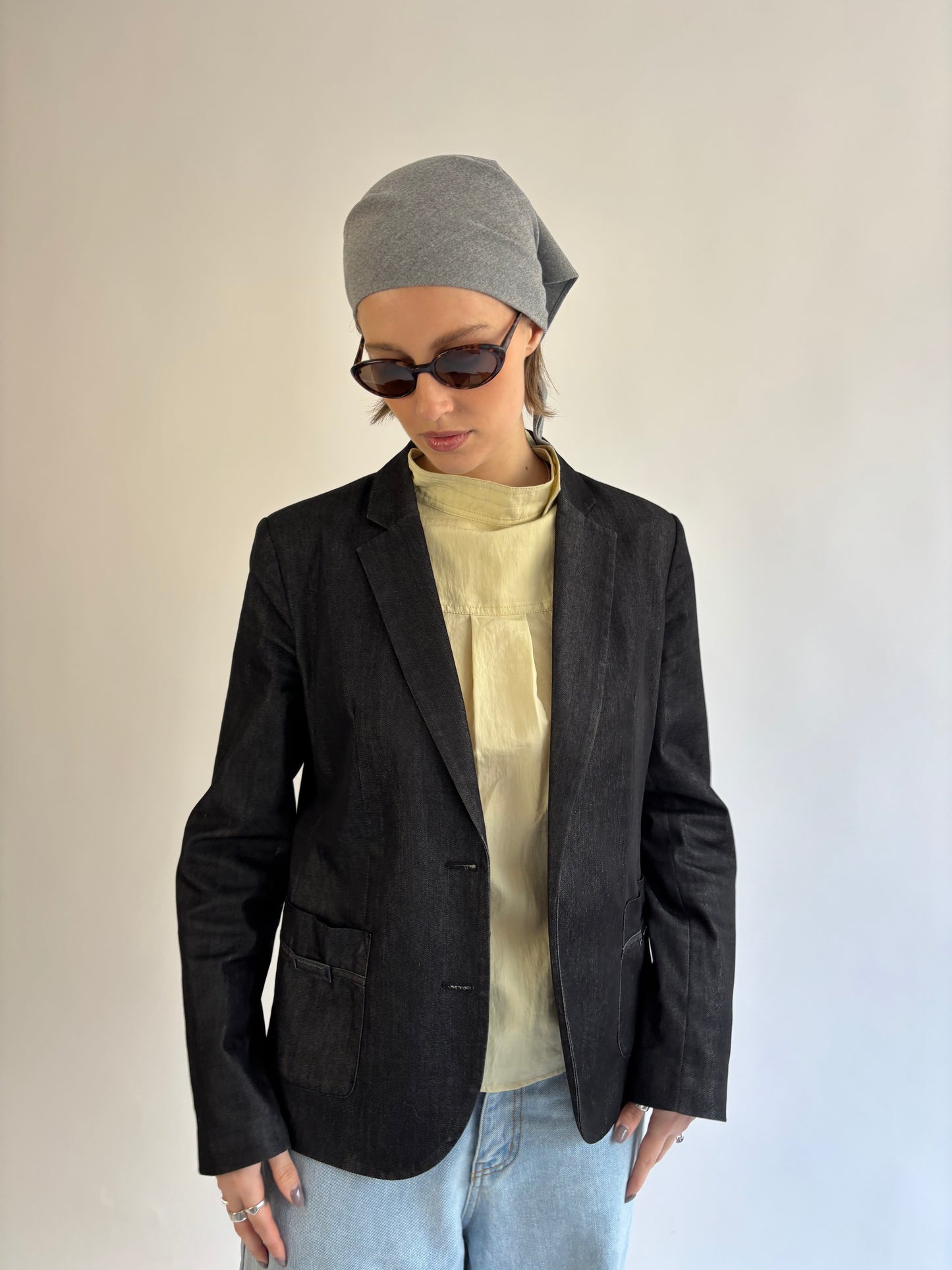 Calvin Klein Grey Denim Blazer