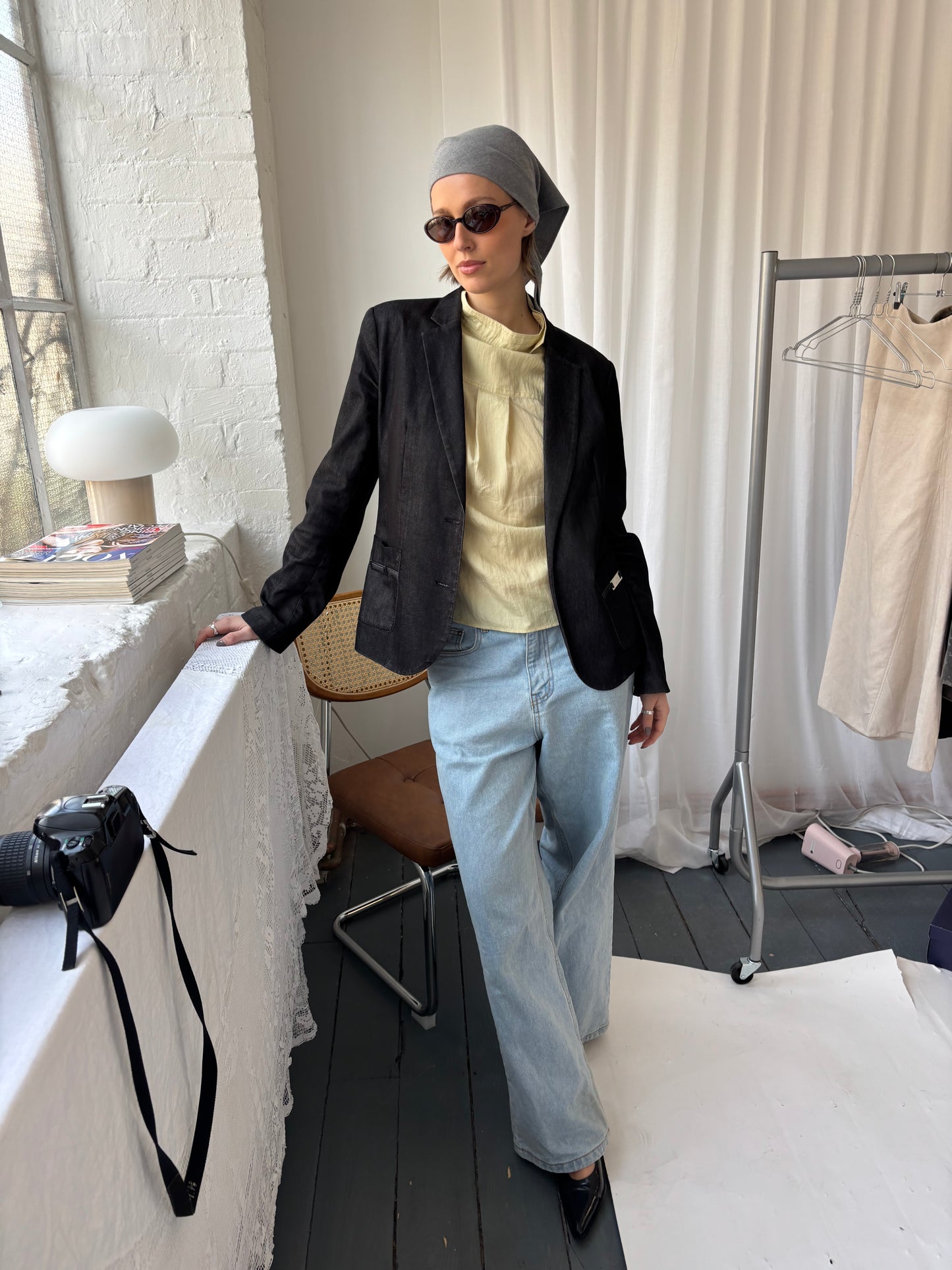 Calvin Klein Grey Denim Blazer