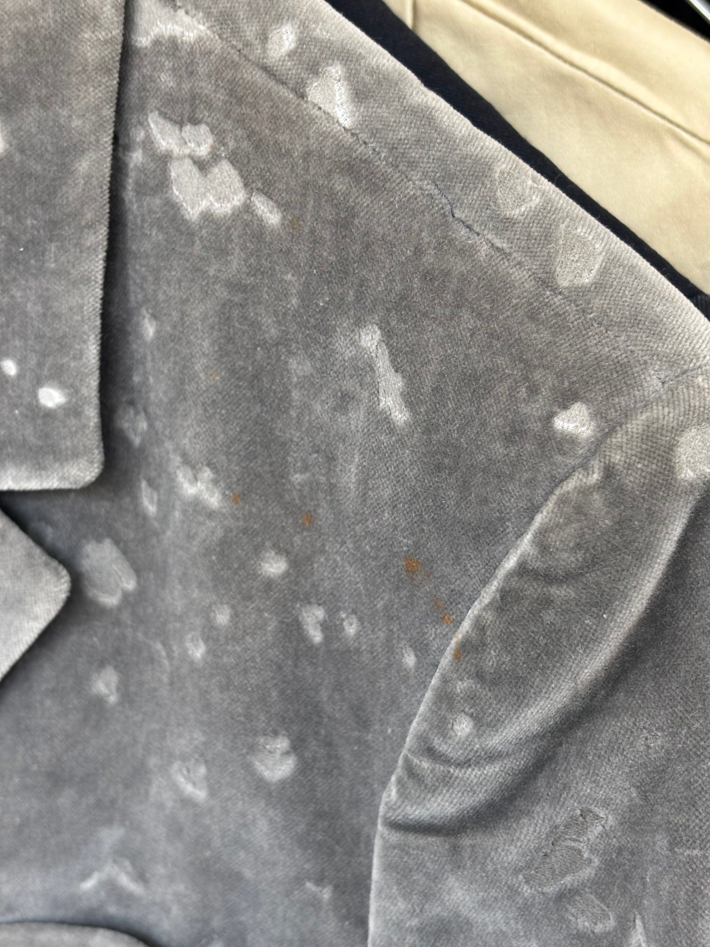 Versace Grey Velvet Blazer