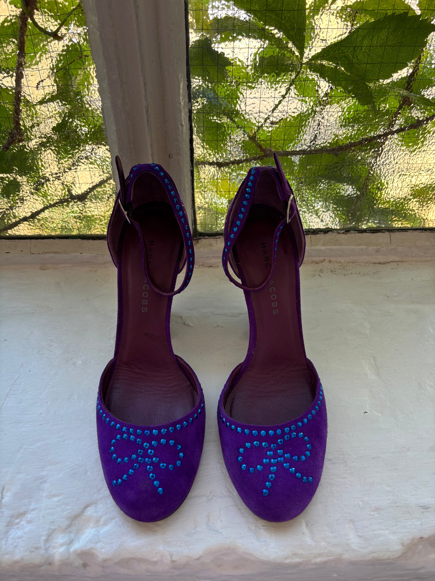 Marc Jacobs Purple Suede Heels