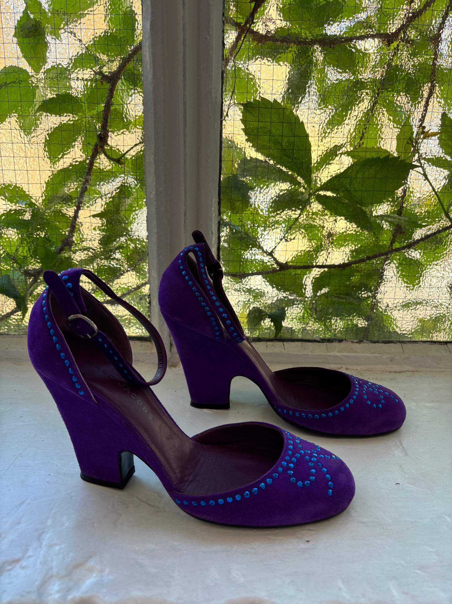 Marc Jacobs Purple Suede Heels