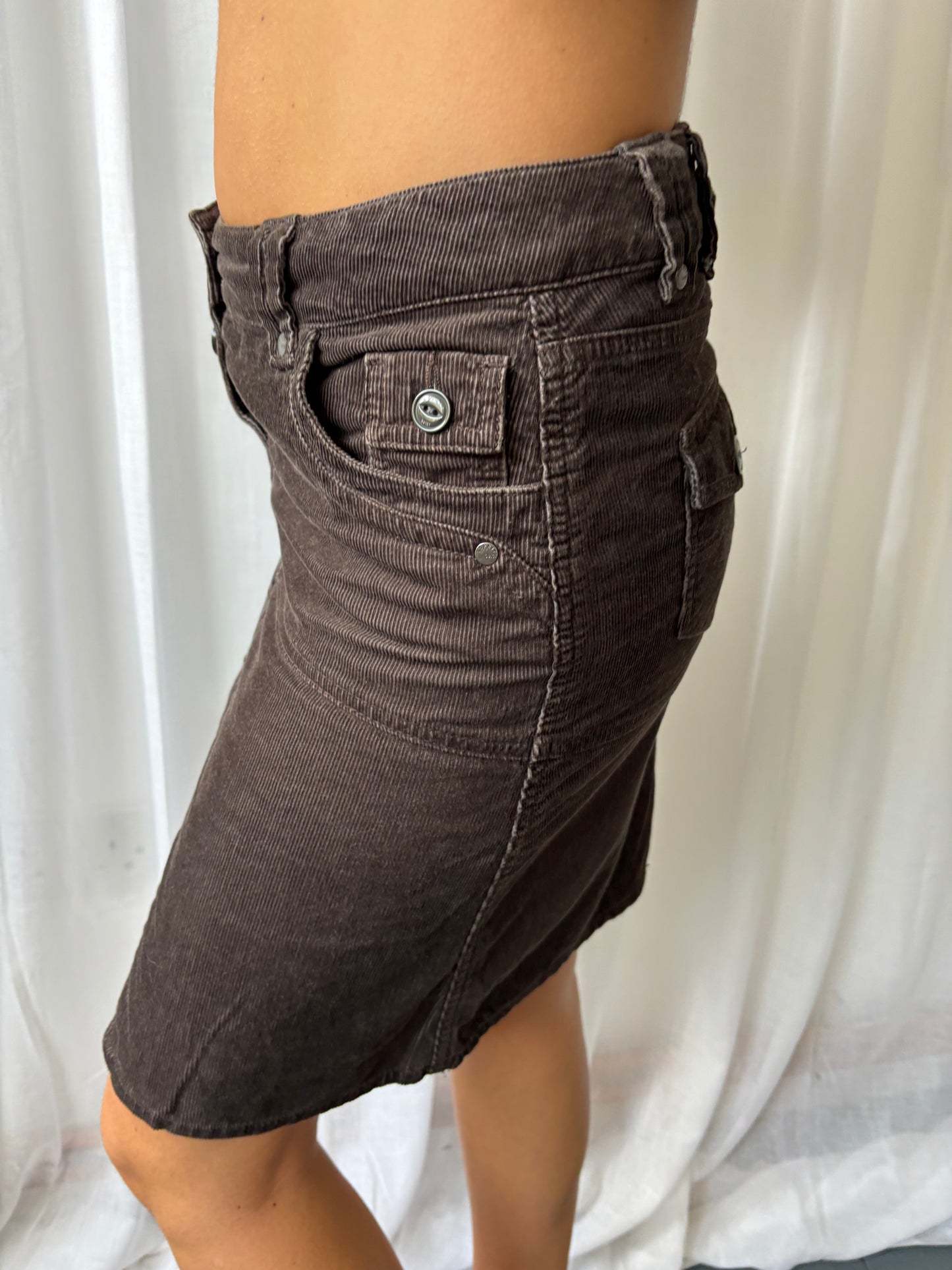 Esprit Brown Cord Skirt