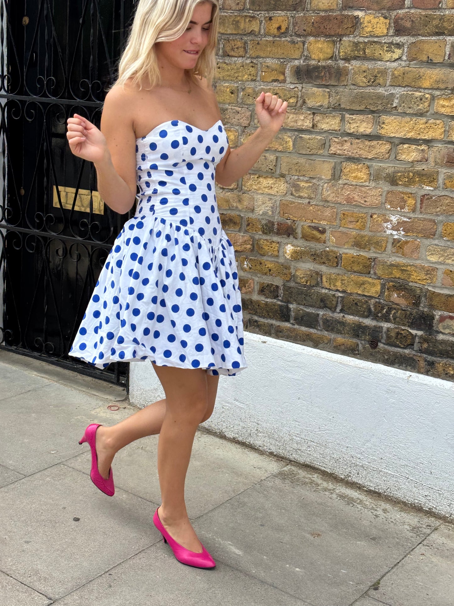 Etam 80s Polka Dot Dress