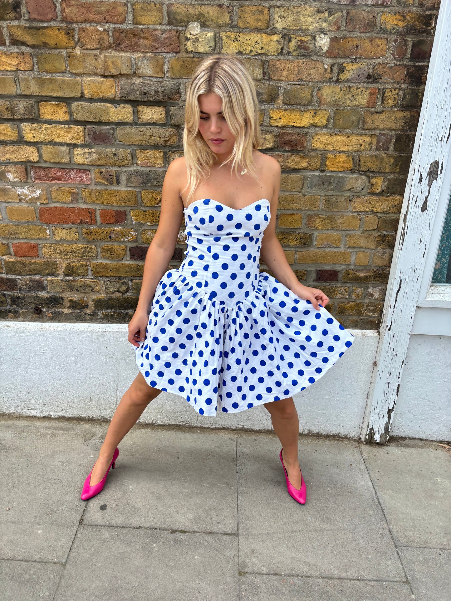 Etam 80s Polka Dot Dress