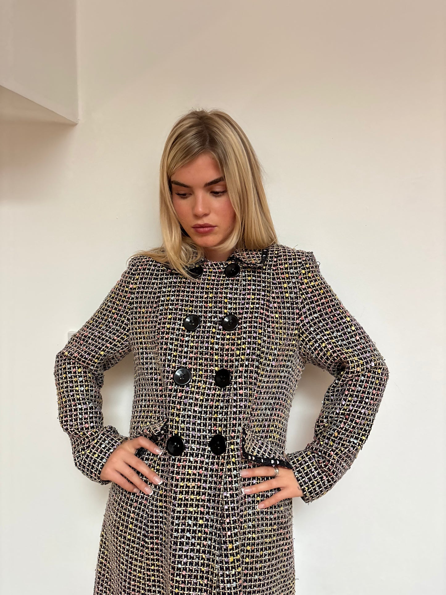 Etam Black Tweed Coat