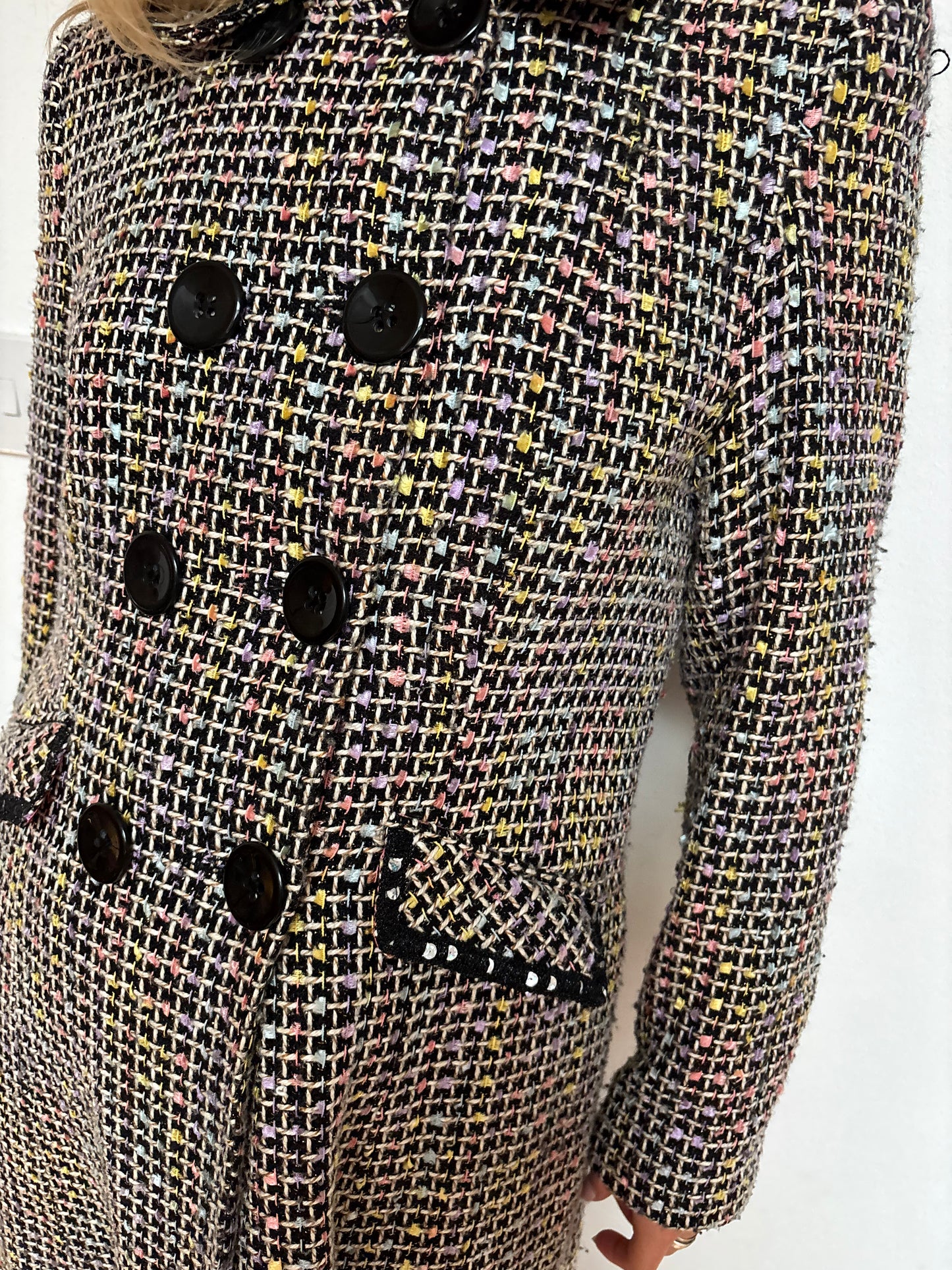 Etam Black Tweed Coat