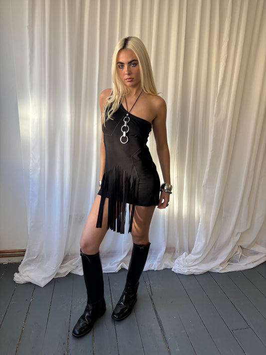 Stella McCartney Black Fringed Top