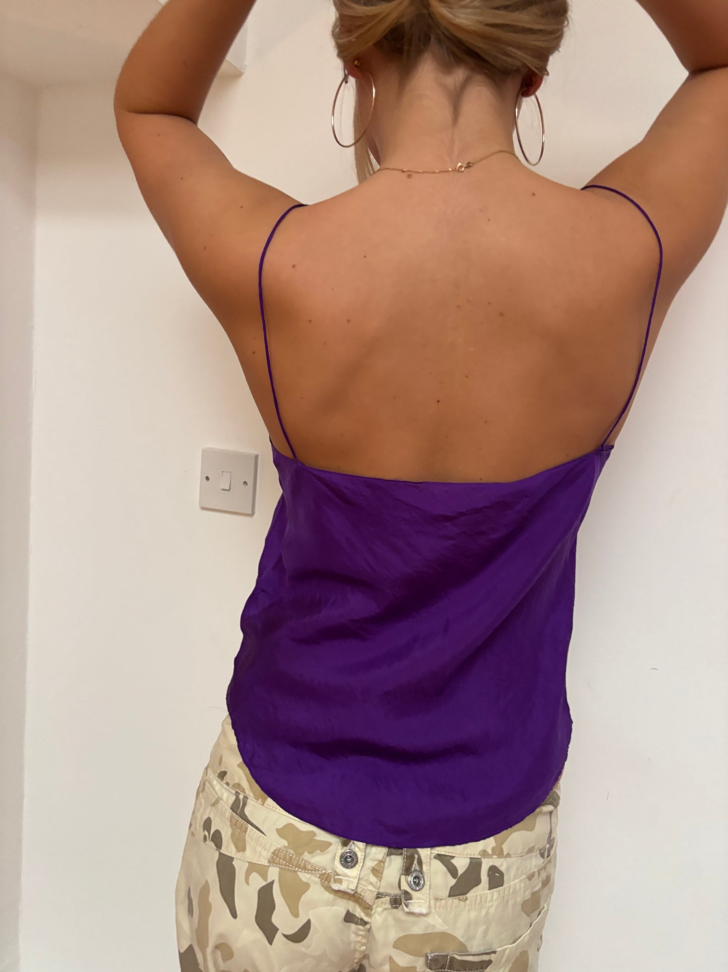 Ralph Lauren Purple Silk Blouse
