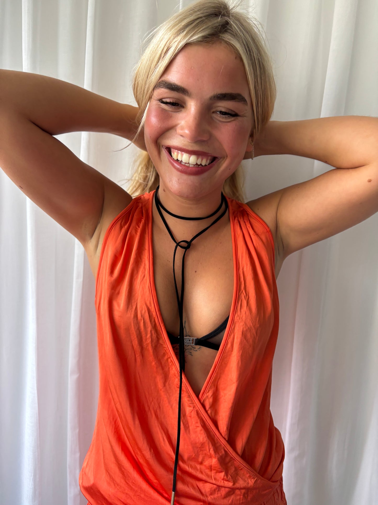 Miss Sixty Orange Mini Dress