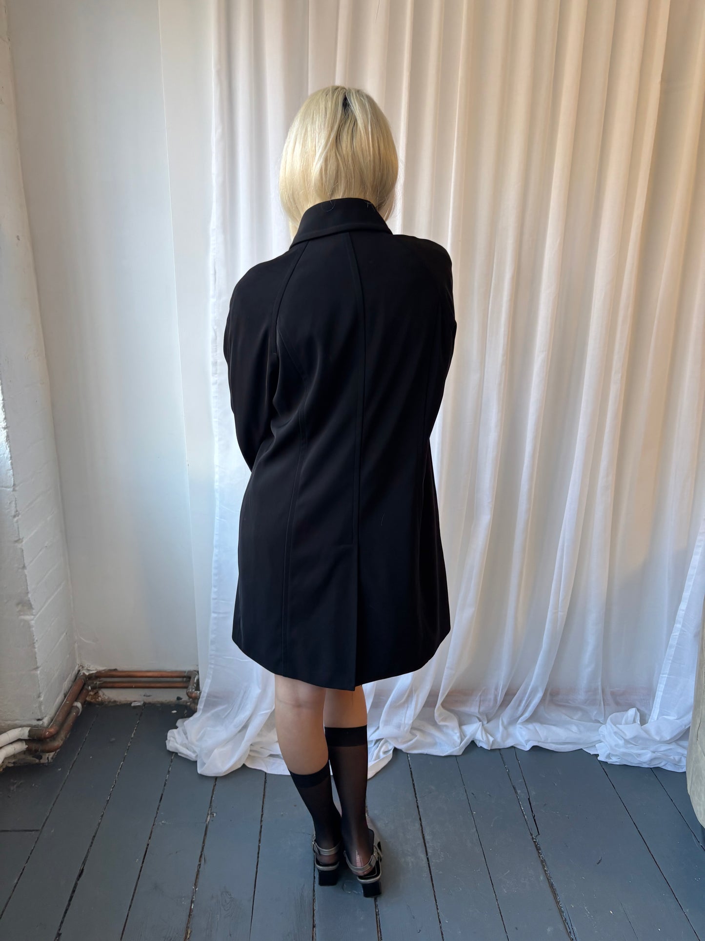 London Fog Black Fireman Clasp Jacket