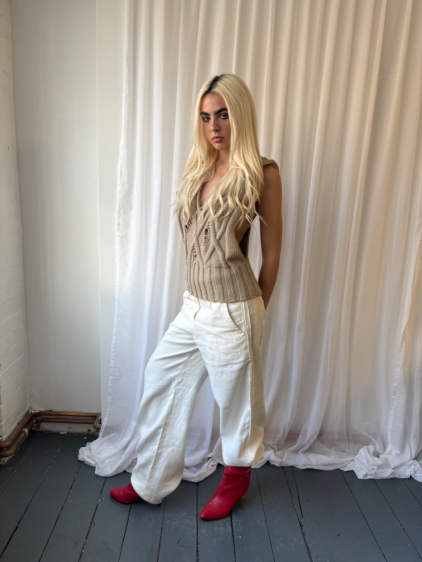 Sonia Rykiel White Trousers