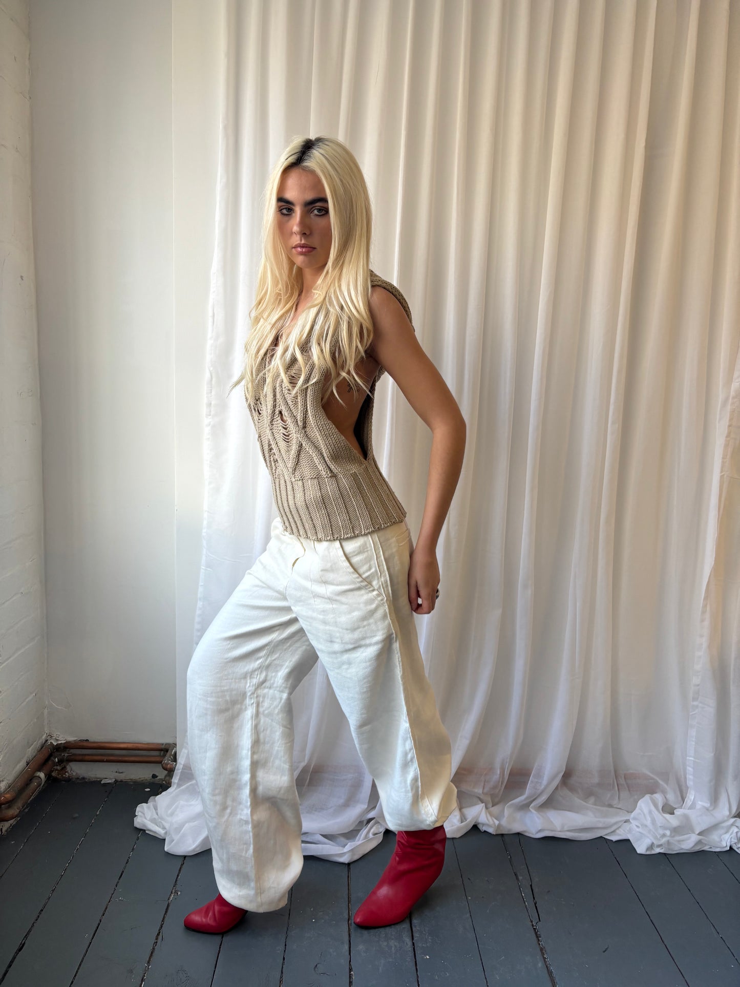 Sonia Rykiel White Trousers