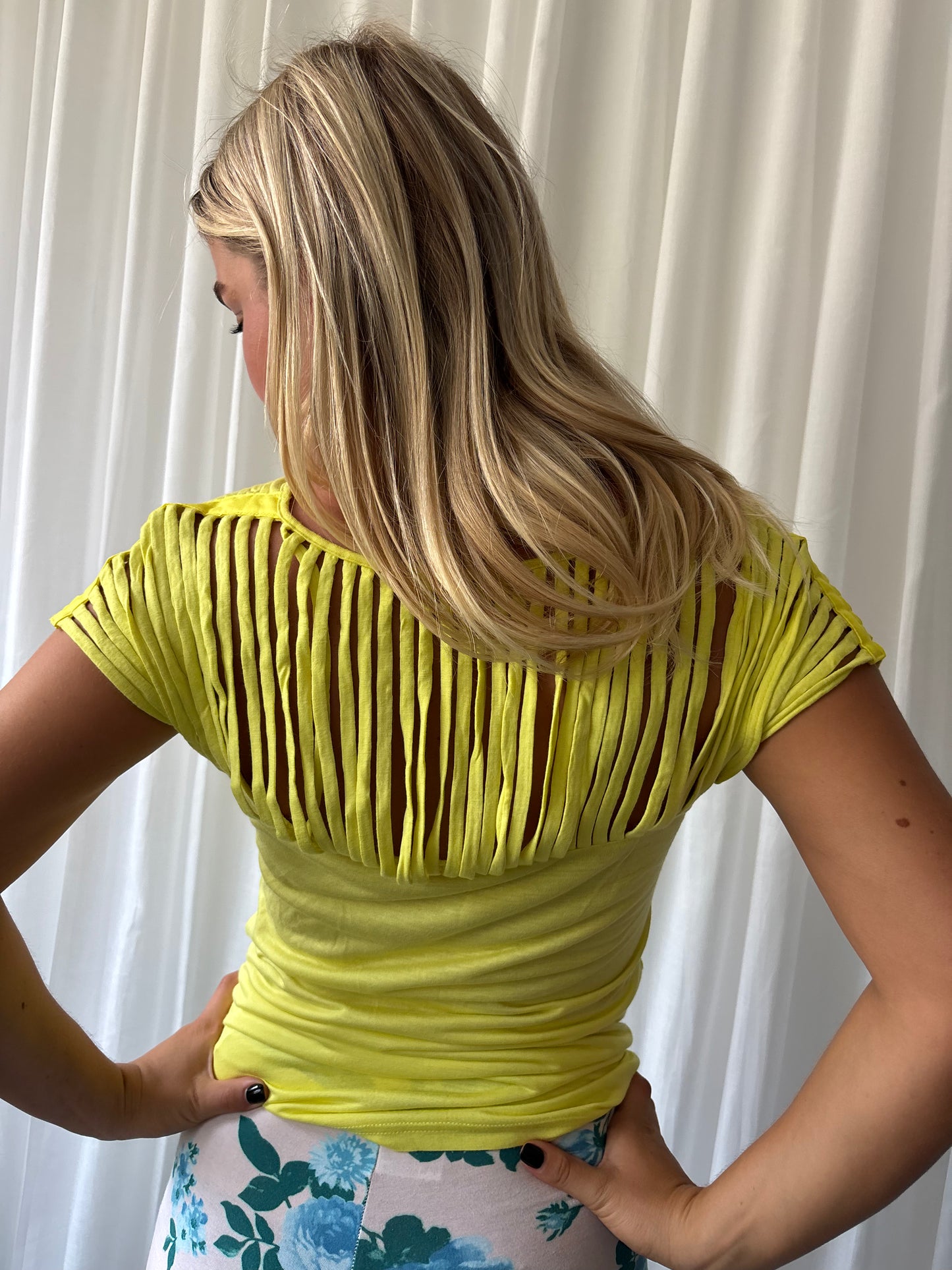 Full Circle Yellow Cut Out T-shirt