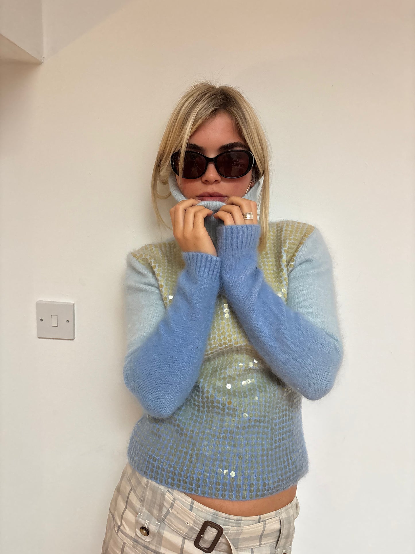 Vintage Ombré Sequin Sweater