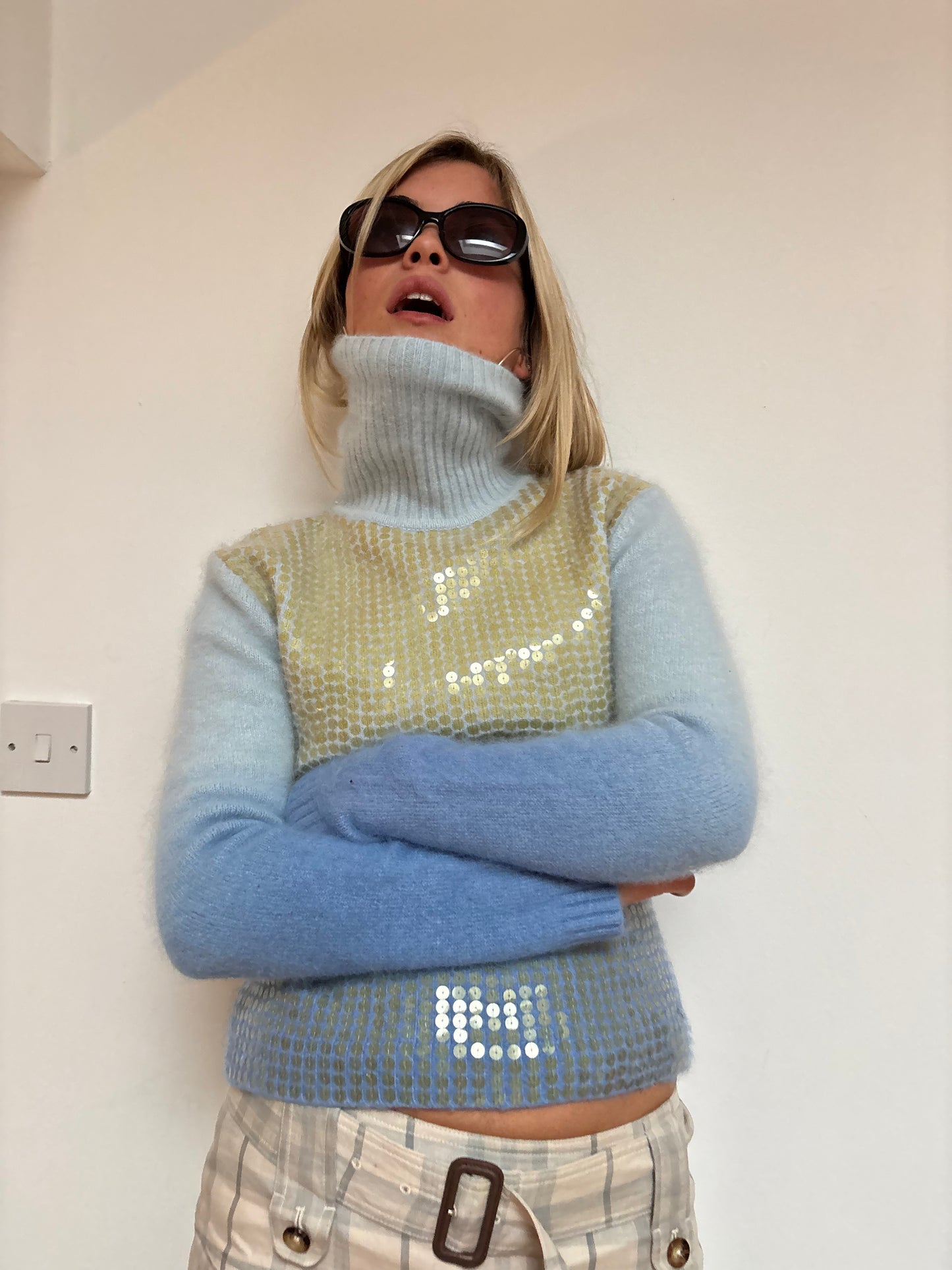 Vintage Ombré Sequin Sweater