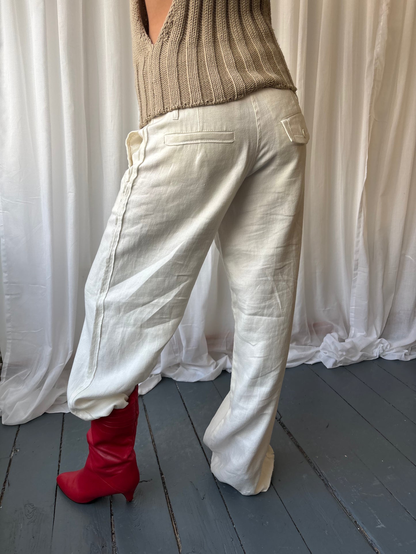 Sonia Rykiel White Trousers