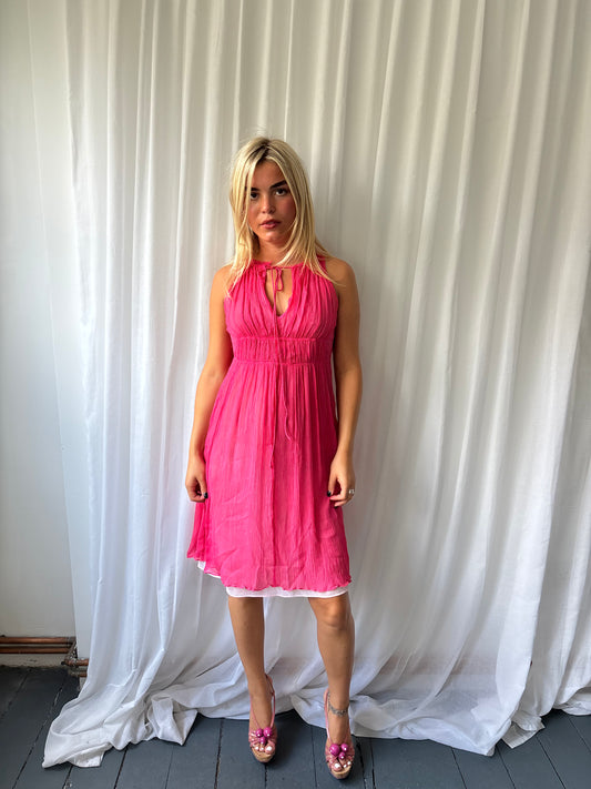 Stefanel Pink Midi Dress