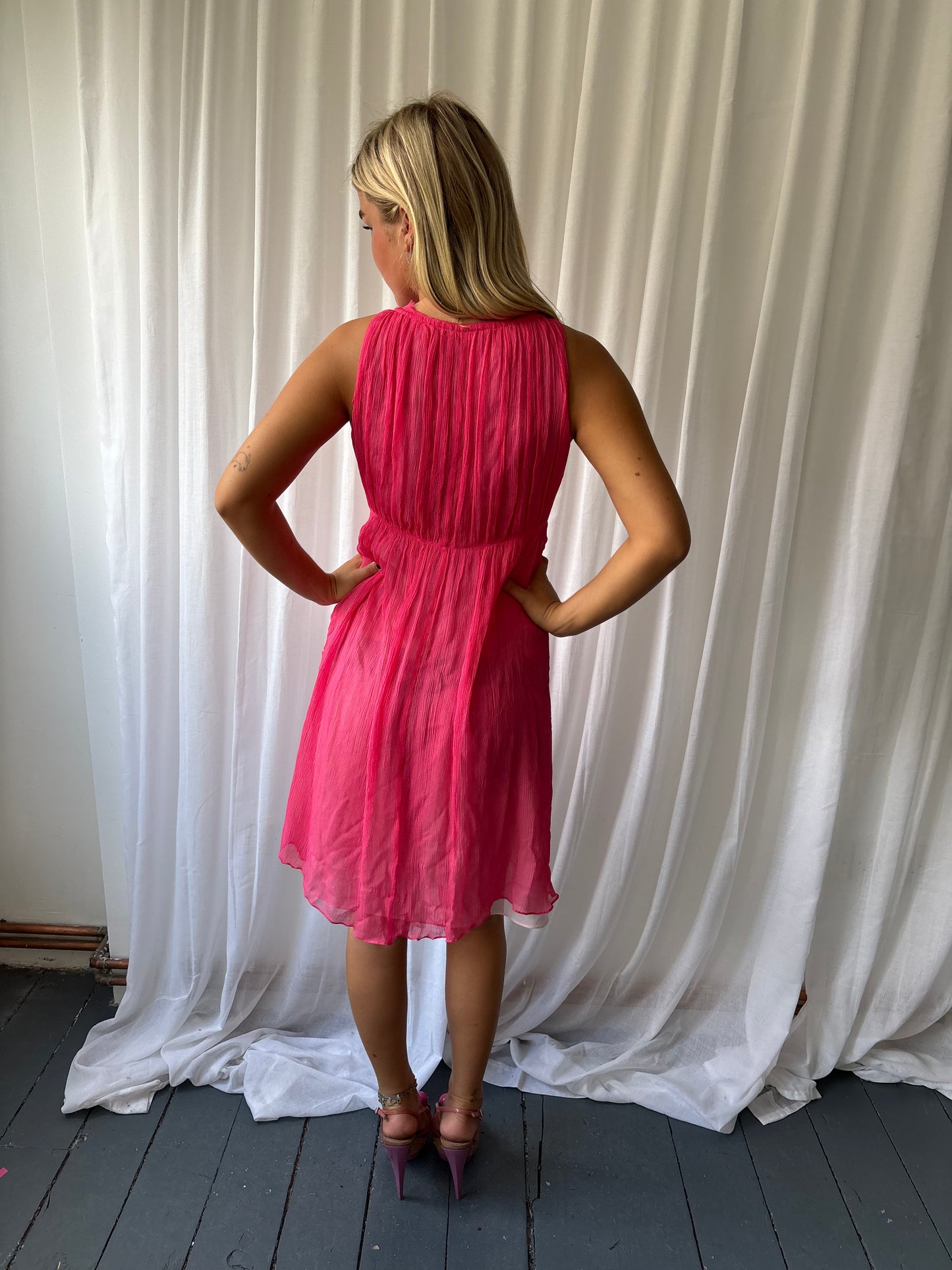 Stefanel Pink Midi Dress