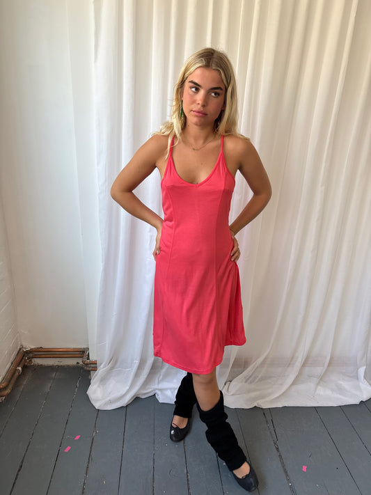 Vintage Coral Beach Dress