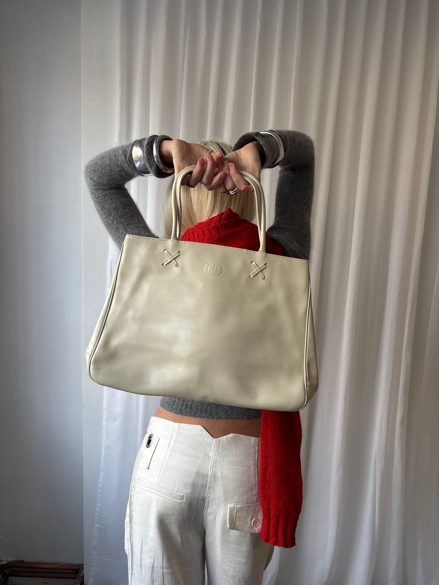 Georges Rech White Leather Bag