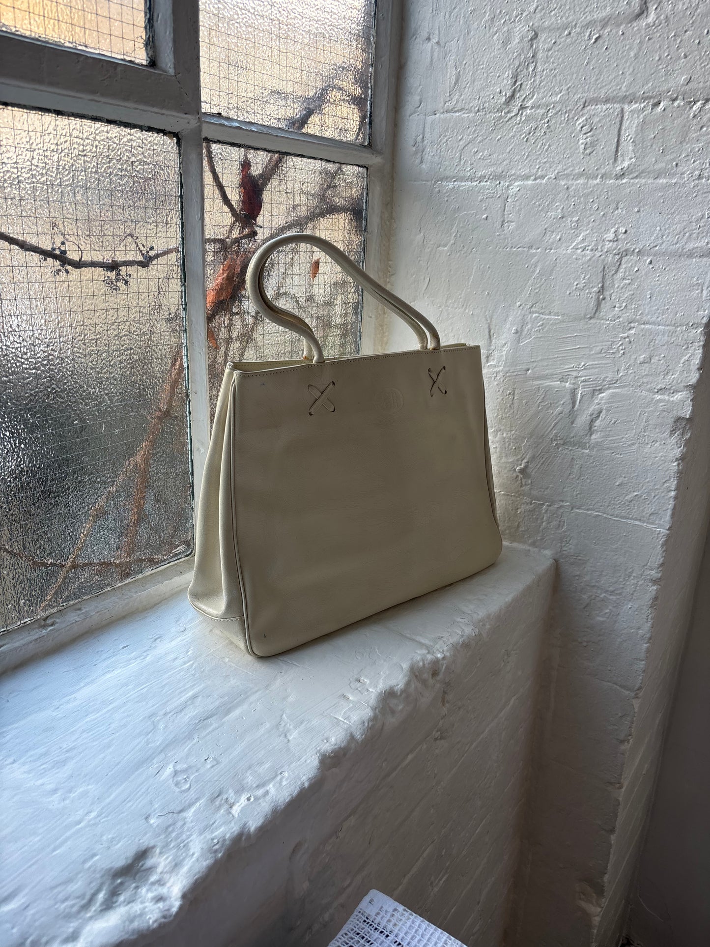 Georges Rech White Leather Bag