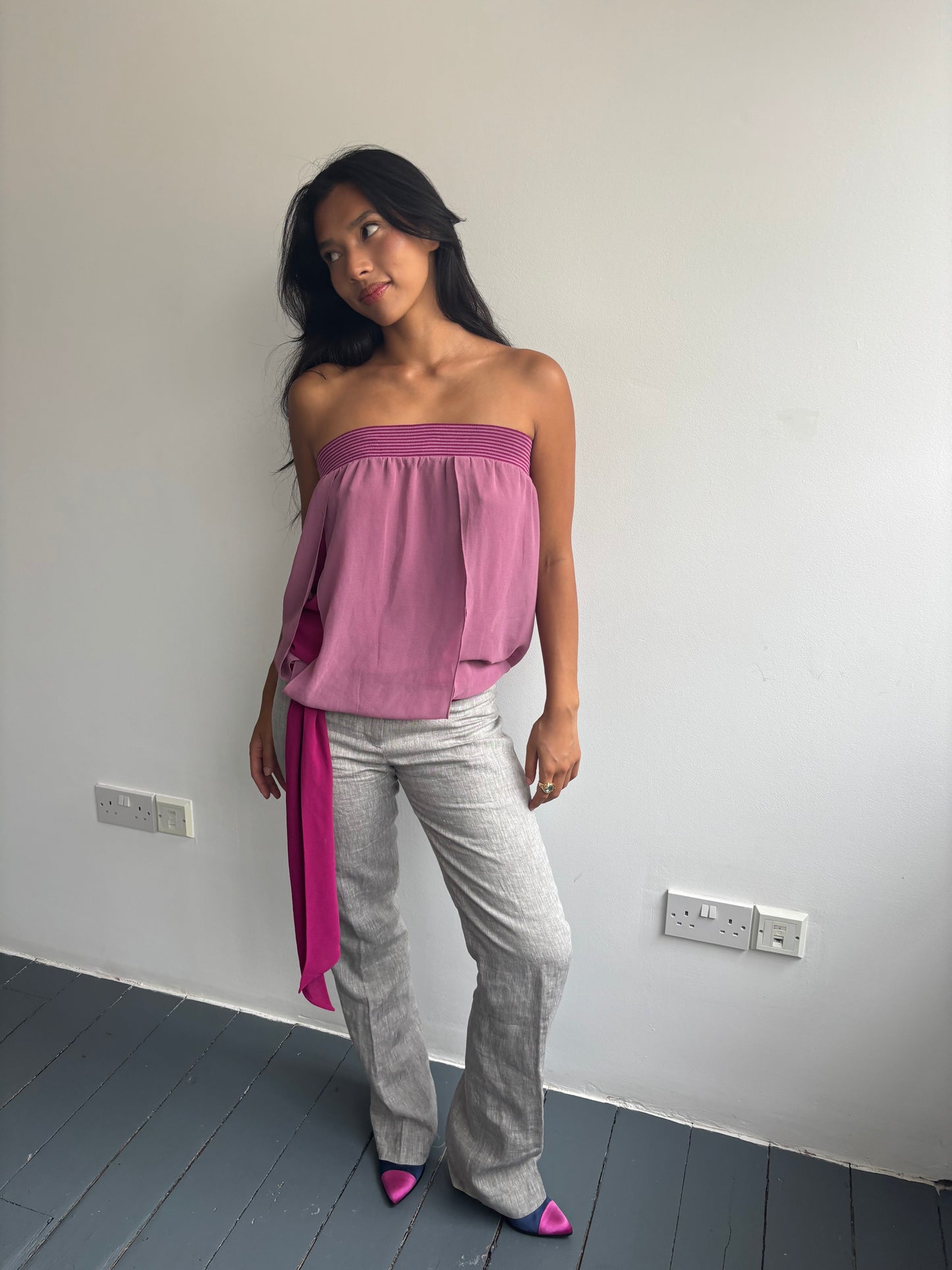 Great Plains Grey Tailored Trousers