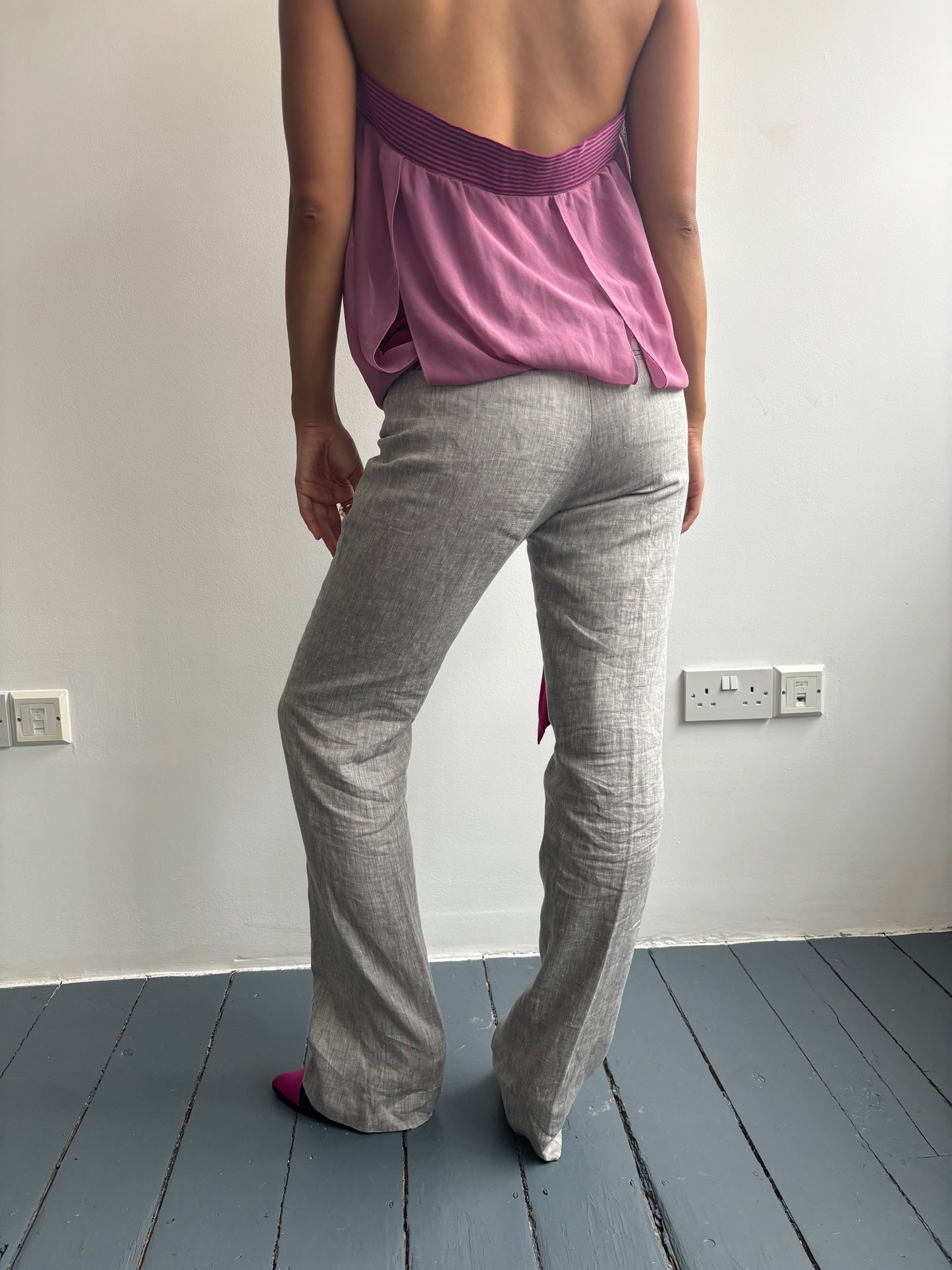 Great Plains Grey Tailored Trousers
