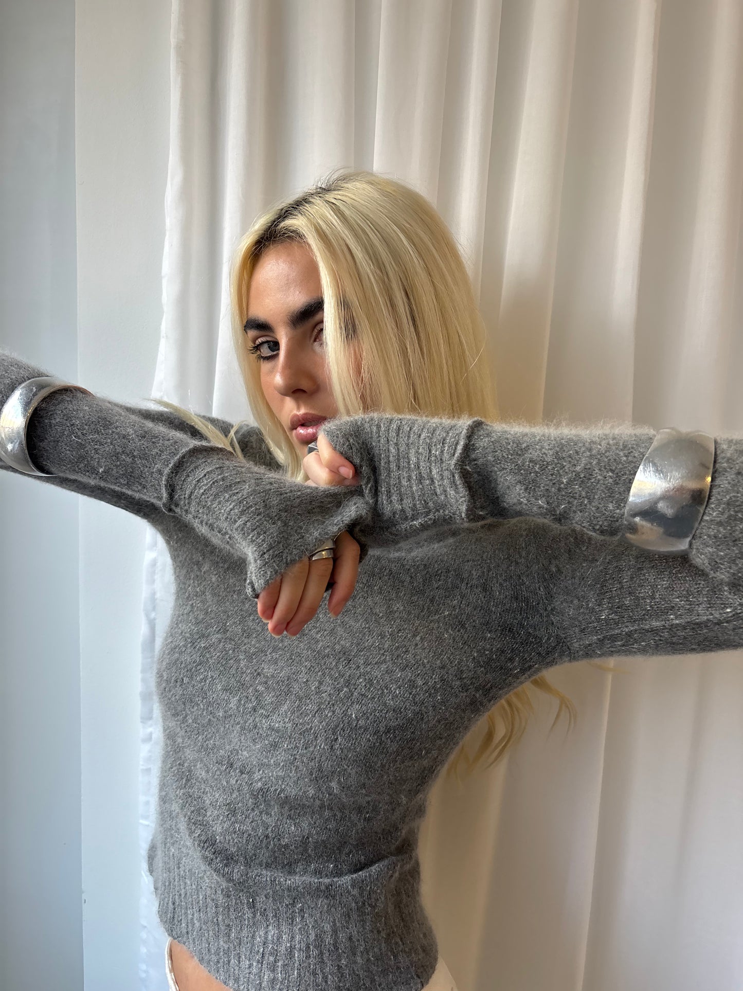 Robert Clarence Grey Sweater