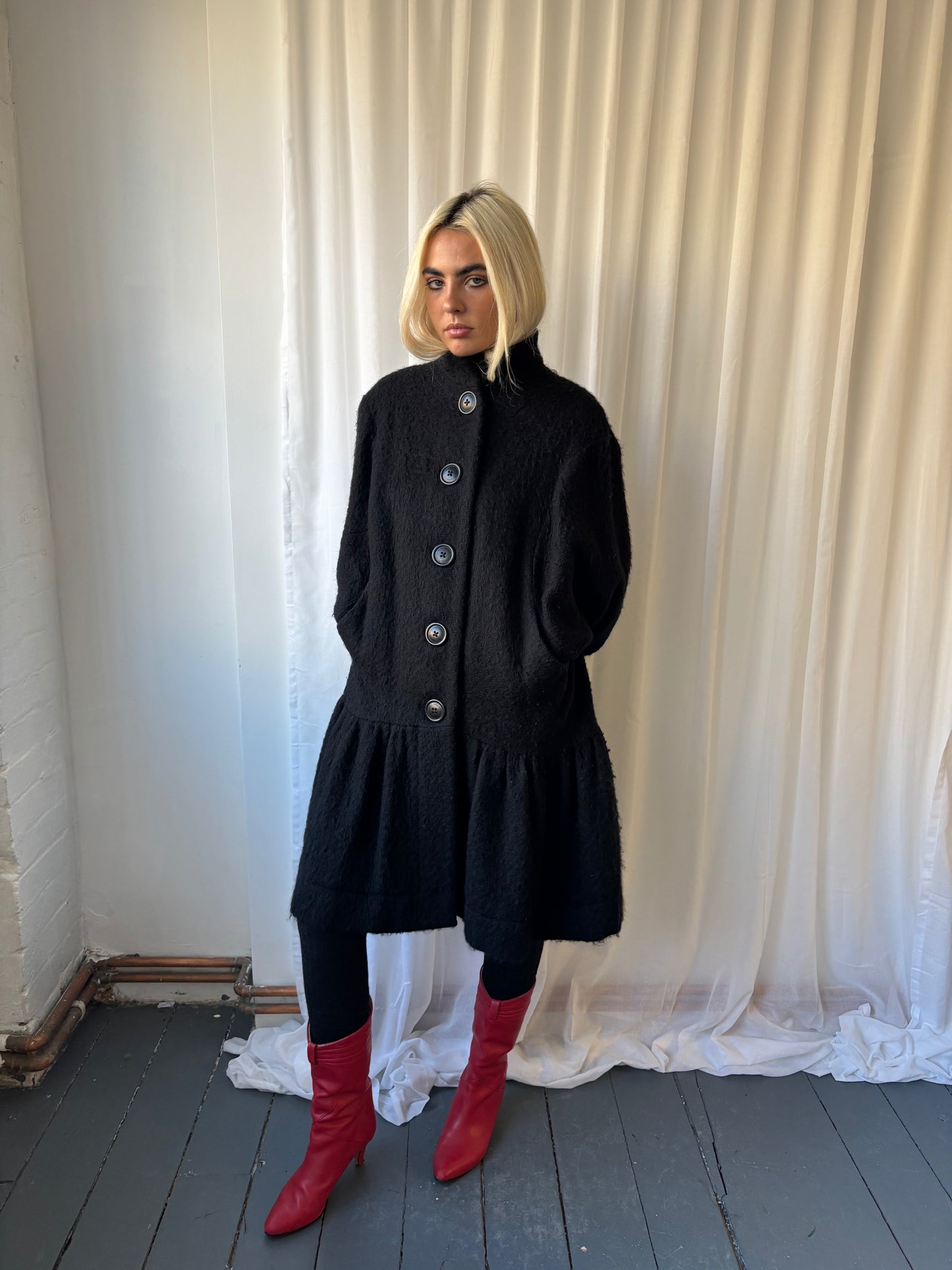 Vivienne Westwood Black Wool Coat