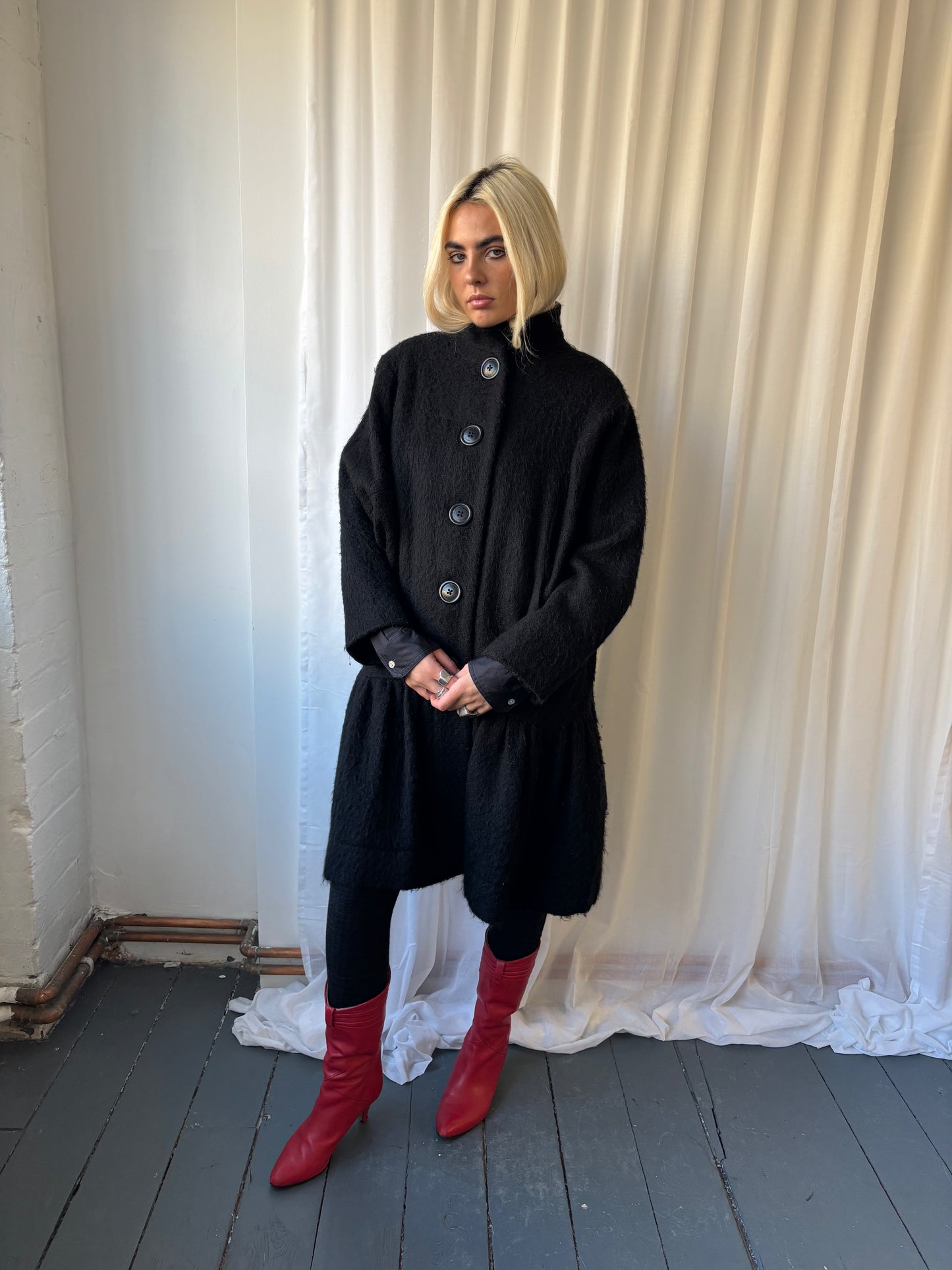 Vivienne Westwood Black Wool Coat