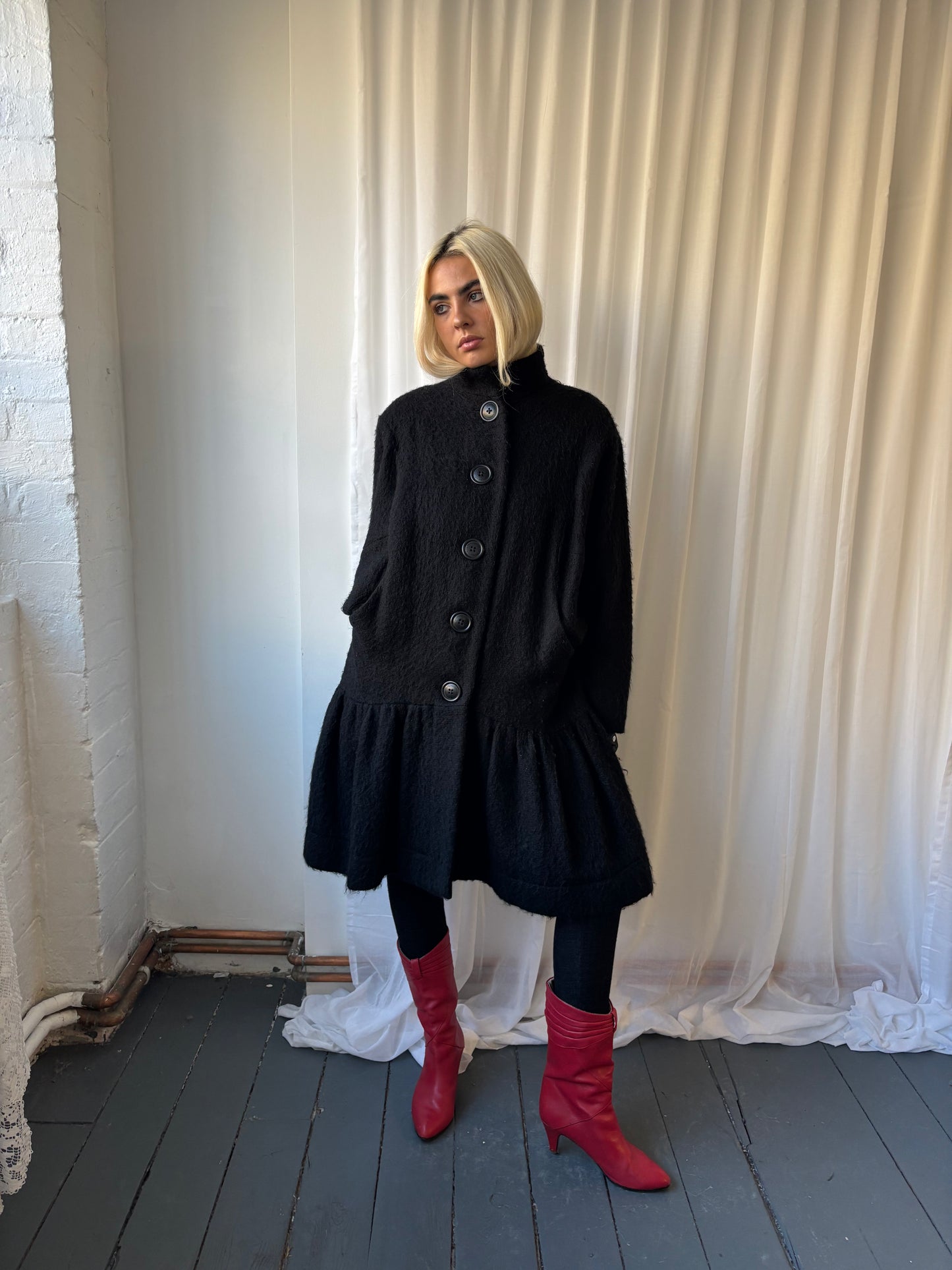 Vivienne Westwood Black Wool Coat