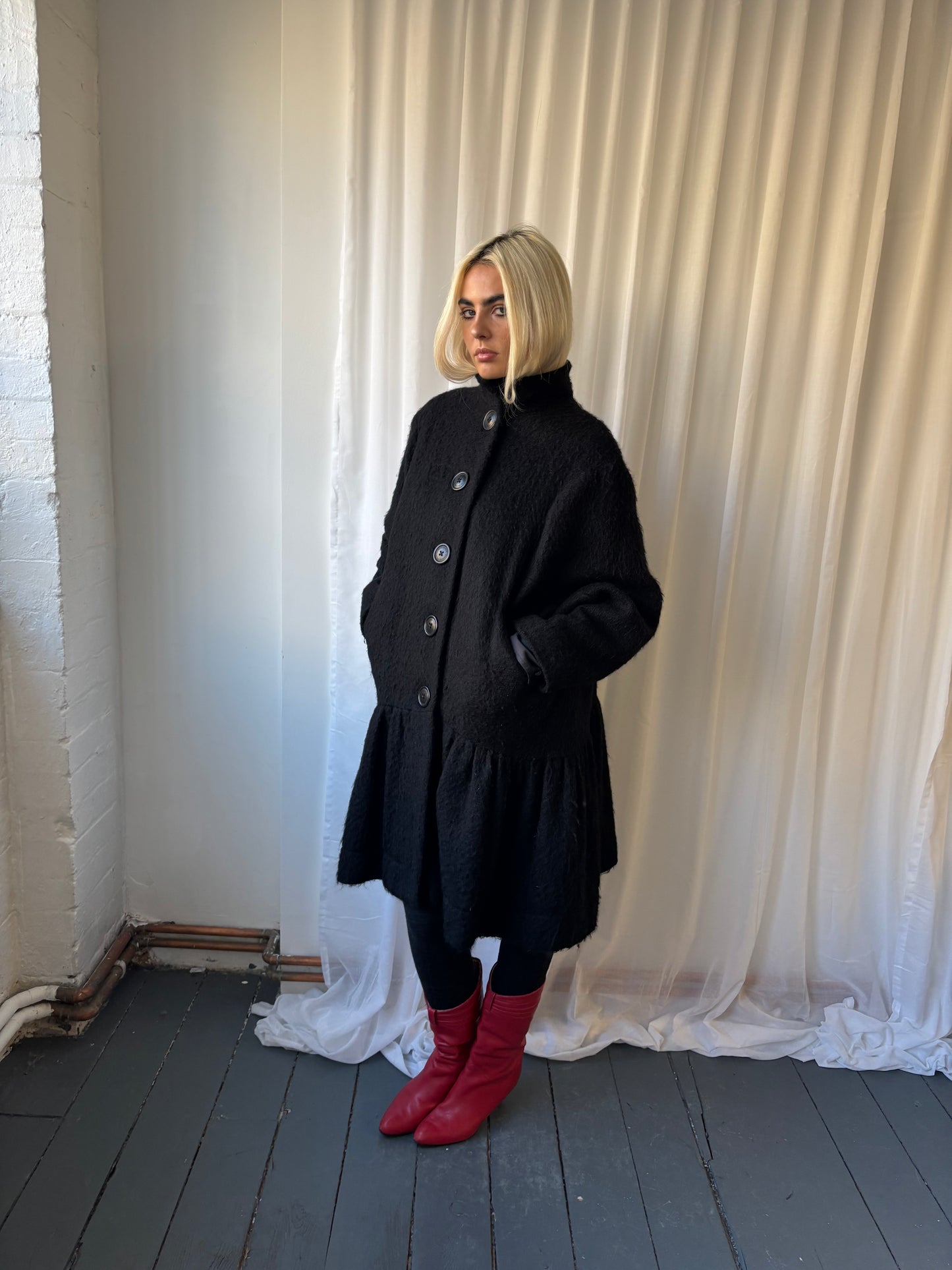 Vivienne Westwood Black Wool Coat