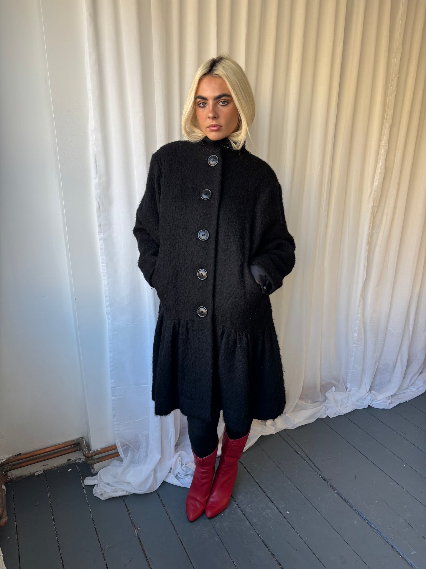 Vivienne Westwood Black Wool Coat