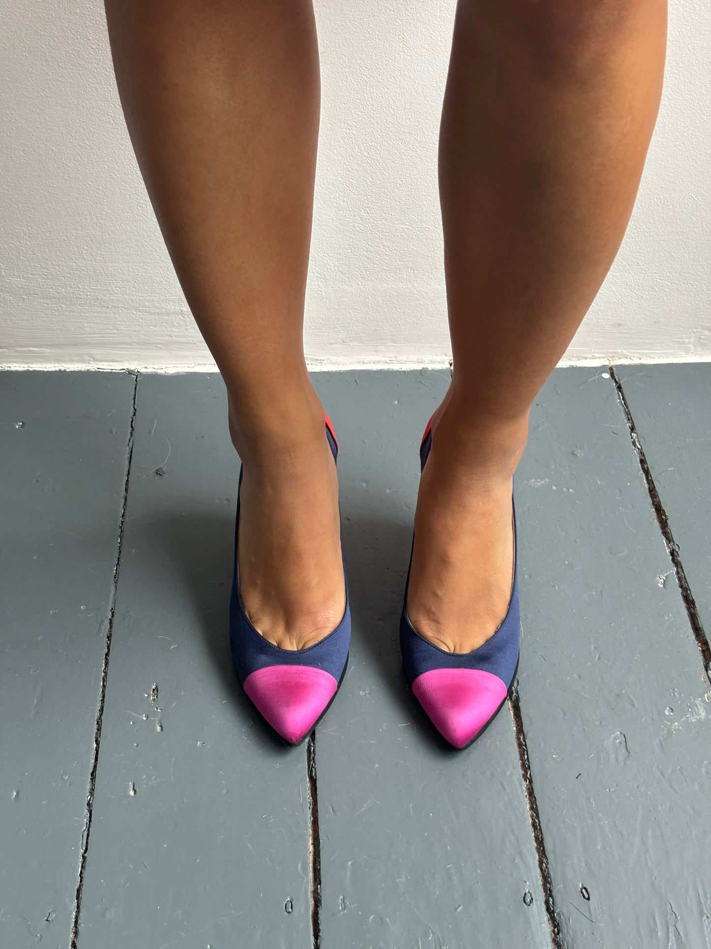 Marc Jacobs Satin Block Colour Heels