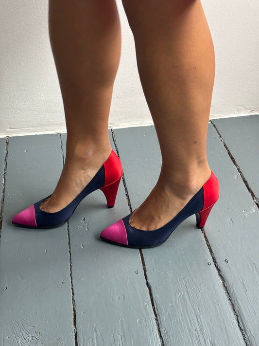 Marc Jacobs Satin Block Colour Heels