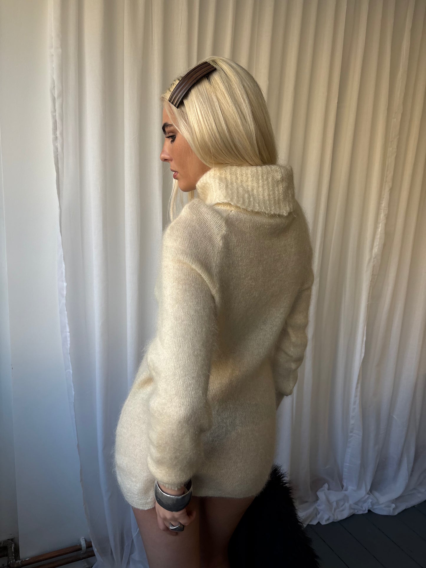 Anne Klein Cream Knit Dress