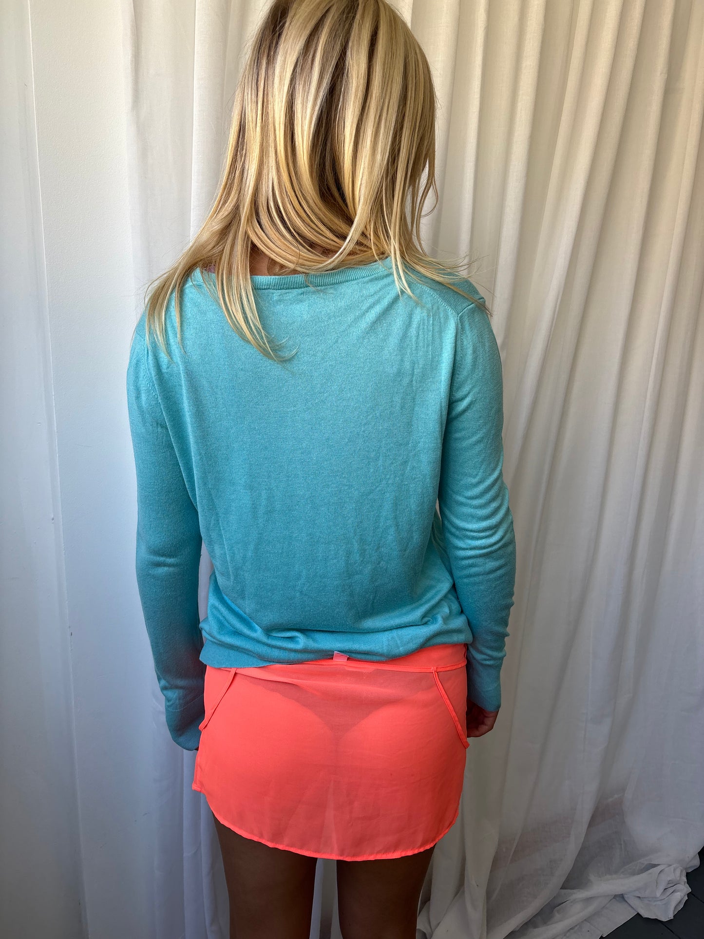 Benetton Aqua Knit Jumper