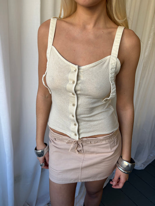 Twenty8Twelve Cream Knit Vest