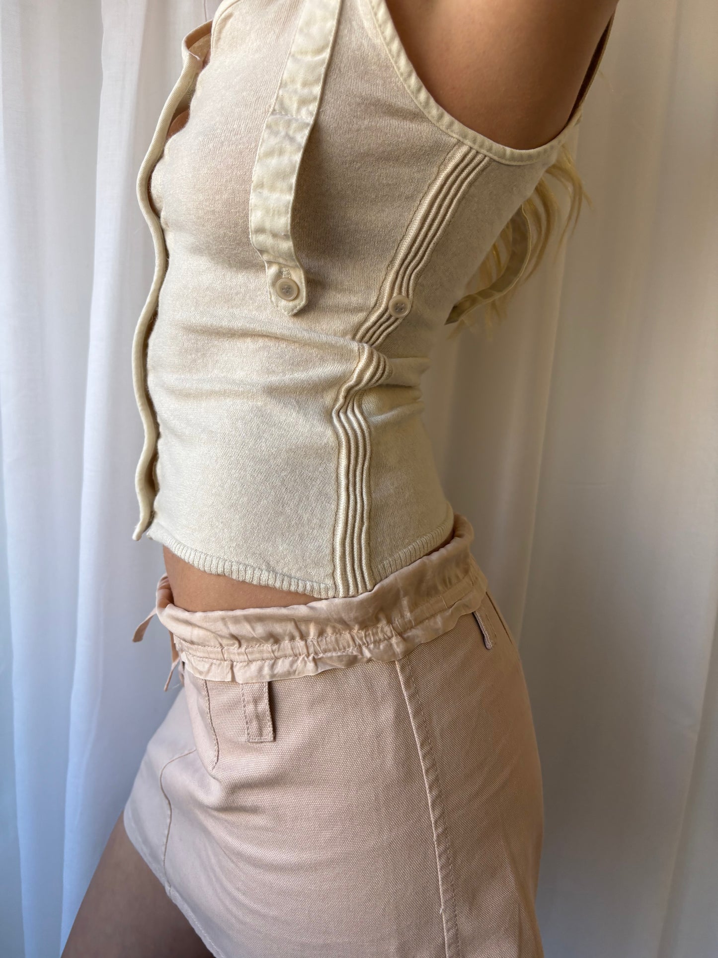 Twenty8Twelve Cream Knit Vest